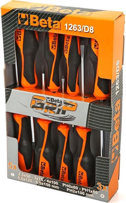 Beta Tools Schroevendraaierset 1263/D8 8-delig staal