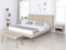 BETIN - Tweepersoonsbed - Beige - 180 x 200 cm - Kunstleer