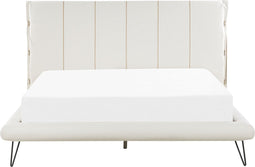 BETIN - Tweepersoonsbed - Wit - 160 x 200 cm - Kunstleer