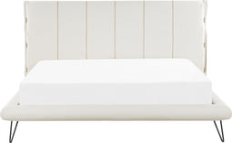 BETIN - Tweepersoonsbed - Wit - 180 x 200 cm - Kunstleer