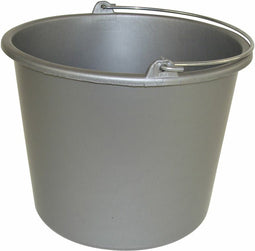 Betra Huishoud emmer - grijs - kunststof - 12 liter - D29 x H35 cm