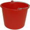 Betra Huishoud emmer - rood - kunststof - 12 liter - D29 x H35 cm