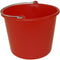 Betra Huishoud emmer - rood - kunststof - 12 liter - D29 x H35 cm