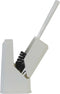 Betra WC-borstel/toiletborstel in gesloten houder - wit - kunststof - 14 x 37 cm
