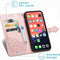 iMoshion Hoesje Geschikt voor iPhone 13 Pro Hoesje Met Pasjeshouder - iMoshion Mandala Bookcase - Rosé Goud