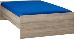 BEUK Bedframe 160x220 - Donker Grijs Hout - Budel