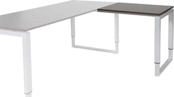 BEUK Bureautafel 120x60 - Licht Hout - Alu Frame