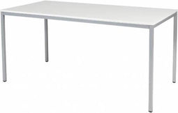 BEUK Bureautafel 120x60 - Wit - Alu Frame