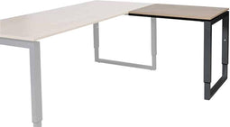 BEUK Bureautafel 120x60 - Zwart - Alu Frame