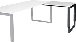 BEUK Bureautafel 120x80 - Wit - Alu Frame