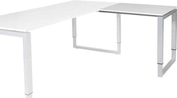 BEUK Bureautafel 160x80 - Nebreska Eiken - Alu Frame