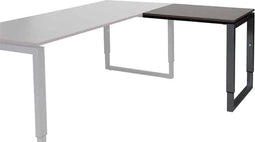 BEUK Bureautafel 80x80 - Licht Hout - Alu Frame