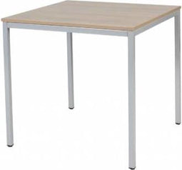 BEUK Bureautafel 80x80 - Nebreska Eiken - Alu Frame
