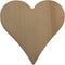 Beukenhouten Hart Borrelplank / Serveerplank / kaarsenplateau / Liefde 27 x 27 x 1,5 cm