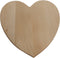 Beukenhouten Hart Borrelplank / Serveerplank / kaarsenplateau / Liefde 27 x 27 x 1,5 cm