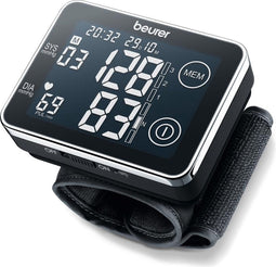 Beurer BC 58 Bloeddrukmeter pols - XL display – Sensor touch – beurer HealthManager Pro app via USB – Onregelmatige hartslag – Risico-indicator – Manchet pols 14-19,5 cm – Incl. batterijen en opbergtas – 5 Jaar garantie