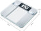 Beurer BG 13 Personenweegschaal - Lichaamsanalyse - Digitaal - BMI - Tot 150 kg - 30 x 30 cm - 10 Gebruikers - XL Display - Veiligheidsglas - Incl. batterijen - 5 Jaar garantie