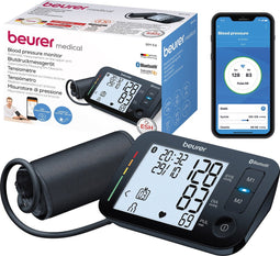 Beurer BM 54 Bluetooth® Bloeddrukmeter bovenarm - Smart - Zeer goed beoordeeld - XL Display - Manchet tot 44 cm - Hartslagmeter - Onregelmatige hartslag - Risico-indicator - Beurer HealthManager Pro app - 5 Jaar garantie