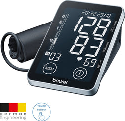Beurer BM 58 - Bloeddrukmeter bovenarm - Onregelmatige hartslag - Risico-indicator - 2 Gebruikersgeheugen - App: Beurer Healthmanager Pro - XL touch display - 5 Jaar garantie