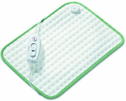 Beurer Elektrisch Warmtekussen | 44 x 33 cm | HK Comfort - BASIC1 | 3 Warmtestanden | Snelle opwarming | Automatische uitschakeling | Wit/groen