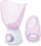 Beurer FS 60 Gezichtssauna - 3-in-1: inhalator/gezichtsverzorging/aromatherapie - 2 Opzetstukken/saunamaskers - 120 Watt - 2 Standen - Geurstofreservoir - Incl. maatbeker, netadapter - 3 Jaar garantie - Roze-wit