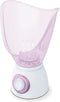 Beurer FS 60 Gezichtssauna - 3-in-1: inhalator/gezichtsverzorging/aromatherapie - 2 Opzetstukken/saunamaskers - 120 Watt - 2 Standen - Geurstofreservoir - Incl. maatbeker, netadapter - 3 Jaar garantie - Roze-wit