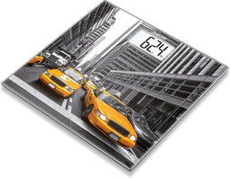 Beurer GS 203 New York Personenweegschaal - Digitaal - Tot 150 kg - Quick start - XL wit LCD display - Cijfergrootte 4 cm - Automatisch in-en uitschakelen - Incl. batterijen - 5 Jaar garantie