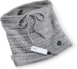 Beurer HK 37 To Go Elektrisch Warmtekussen - Heating pad - Nek - Warmtesjaal - 35 x 29 cm - 3 Warmtestanden - Incl. powerbank - Draadloos |- Oplaadfunctie smartphone - Automatische uitschakeling - Machinewasbaar - 3 jaar garantie - Grijs