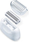 Beurer HL 76 SatinSkin Epilator - Scheerapparaat - 2-in-1 - Nat en droog scheren - 2 Opzetstukken - 2 Scheerkoppen - 42 Pincetten - LED licht - 2 Snelheidsstanden - Incl. uitgebreide toebehoren waaronder laadsnoer - 3 Jaar garantie