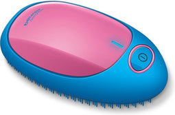 Beurer HT 10 Ionen Antiklit haarborstel - Detangler - Ionentechnologie - Incl. batterijen - 3 Jaar garantie - Blauw/roze