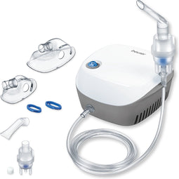Beurer IH 18 Lean Inhalator - Vernevelaar - Aerosoltoestel - Voor kinderen v.a. 2 jaar en volwassenen - Medisch product - Korte inhalatietijd - Hoge vernevelingprestatie - Incl. maskers - 5 Jaar garantie