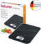 Beurer KS 19 Digitale keukenweegschaal - 5 kg - Tarra Functie - Incl. batterijen - Leisteen