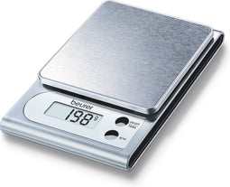 Beurer KS 22 Digitale keukenweegschaal - RVS - Tot 3 kg - Tarra functie - Per 1 gram nauwkeurig - Incl. batterijen - 5 Jaar garantie