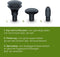 Beurer MG 79 Sensitive Mini Massage Gun - Compact en zeer krachtig - Triggerpoints - Trilling massage - Gevoelige spieren: bijv. nek, voeten, kaak - 3 Opzetstukken - 3 Intensiteitsniveaus - 3 Uur draadloos gebruik - 3 Jaar garantie - Zwart