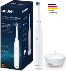 Beurer TB 30 Elektrische tandenborstel - 2 Reinigingsprogramma's: Clean & Sensitive - Batterijduur tot 20 dagen - 3 Jaar garantie - Wit