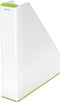 Leitz WOW Tijdschriftencassette Wit/Groen