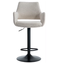 Criks Design Monza Barkruk - Verstelbaar 93-115 cm - 360° Draaibaar - Beige