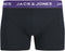 JACK&JONES - JACKYLE SOLID TRUNKS 12 PACK - Heren - Maat M - Onderbroeken Navy/ Zwart