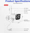 Beveiligingscamera Set met 4 IP-Camera's - 500GB HDD - App Bediening - Binnen & Buiten