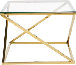 BEVERLY - Salontafel - Goud - Glas