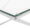 BEVERLY - Salontafel - Zilver - Glas