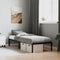 vidaXL - Bedframe - metaal - zwart - 75 - x - 190 - cm