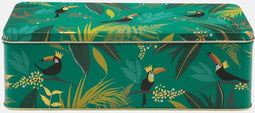 Bewaarblik Toekan - Groen - Rechthoek - Blik - 24 x 10 x 7,8 cm - Sara Miller London