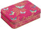 Bewaarblik Vlinder - Roze - Rechthoek - Blik - 14,5 x 10 x 4 cm - Sara Miller London