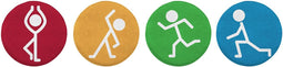 Bewegen Cirkels Speelkleed Set 1, 4st.