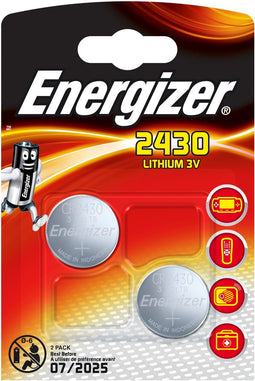 Energizer CR2430 - Batterij - Lithium 3V 320mAh - Zilver