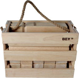 Bex Kubb Viking Original In Houten Kist - Rubberhout