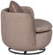 Leunstoel Taupe Hout Ijzer 84 x 74 x 66 cm