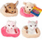 Toi Toys - Pluchen honden/katten - 11 cm in mandje - Multi (16 stuks)