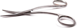 Bexfield Borduurschaartje 11 cm - Gebogen - Grijs
